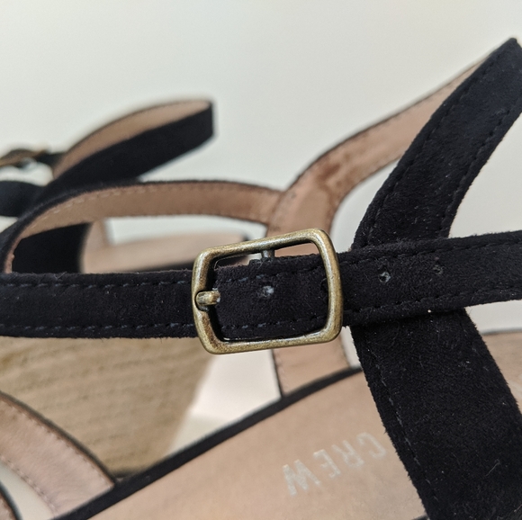 Black Chelsea Crew Hanna wedge Sandle size 9 - Picture 5 of 7